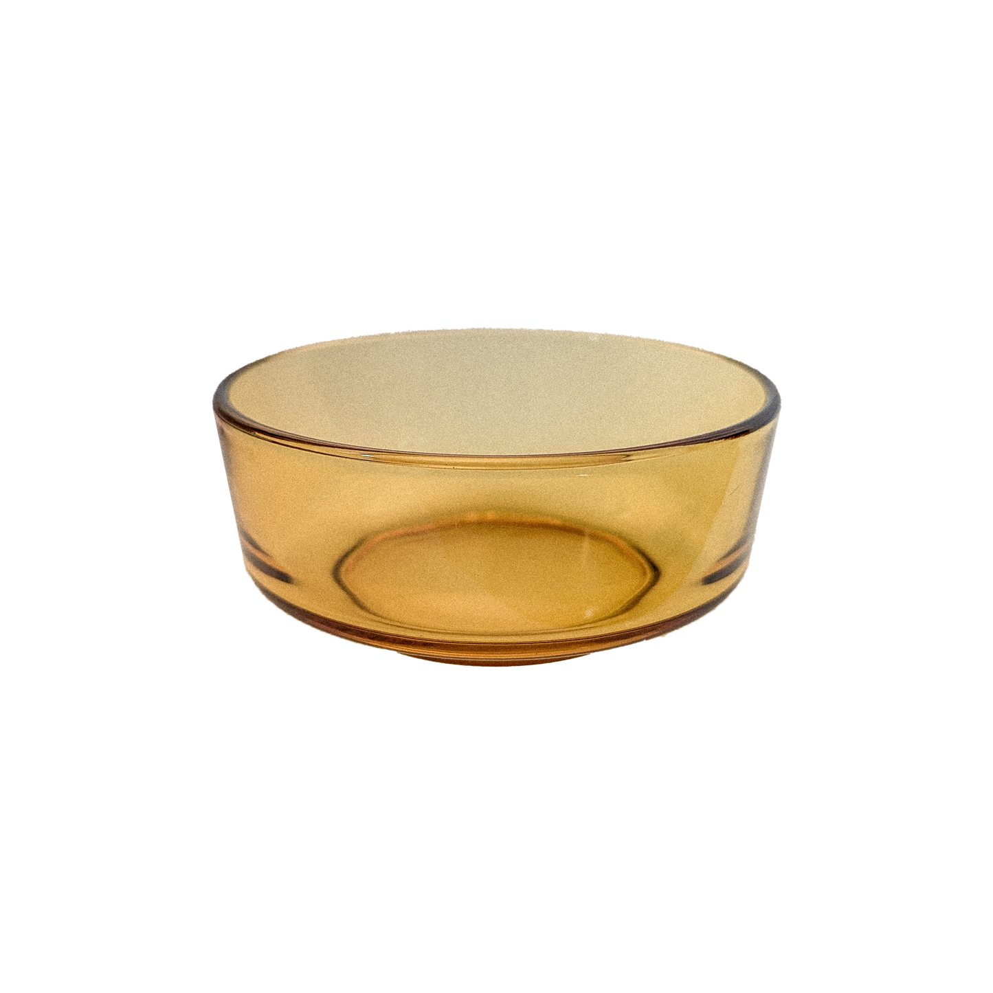Vintage Minimalist Amber Glass Dish